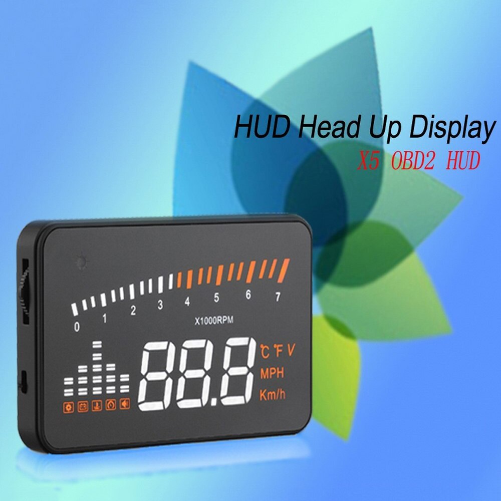 3.5 inch X5 heads up display HD display HUD Borderless Display Speeding Alarm Driving Speed direction Car Electronics