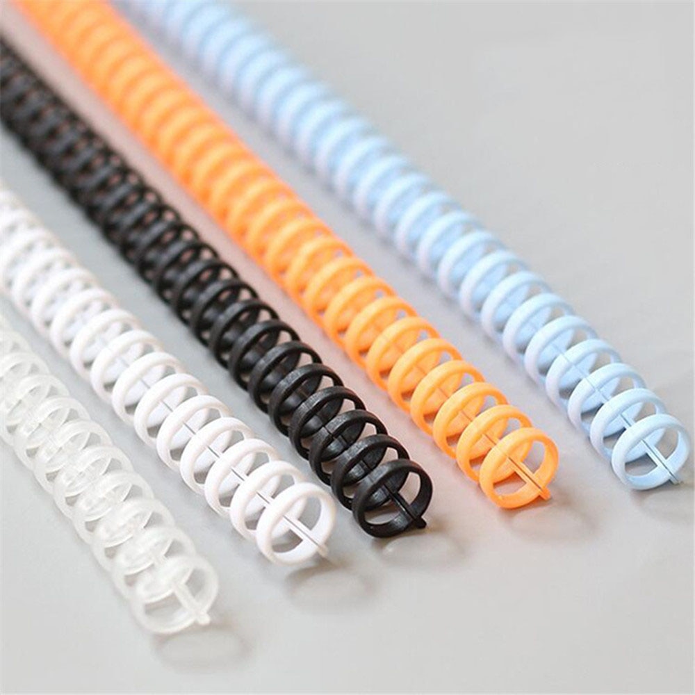 30 Holes Novelty Plastic Loose Leaf Binder Circles Hinged Rings Album Clips Craft Calendar Ring Binder Desk Notebook Circle