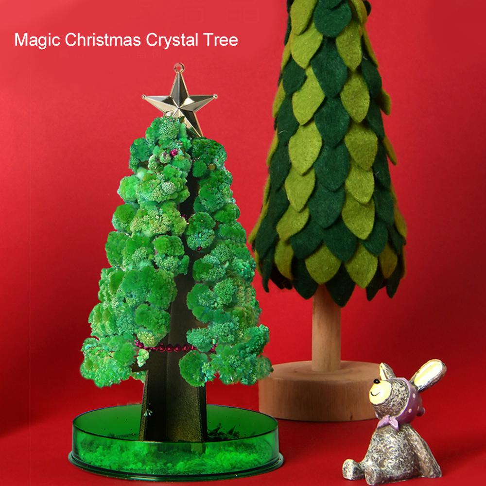 Magic Plants Growing Christmas Tree DIY Magic Growing Tree Your Own Fun Xmas Toy Novelty Christmas Tree Set Home Decoration