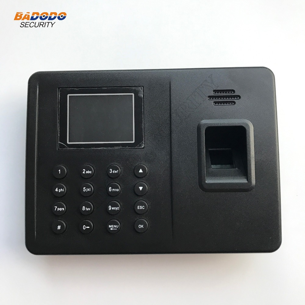 2.4 inch TFT screen Biometric Fingerprint Time Attendance Clock Employee supports English Portuguese Spanish