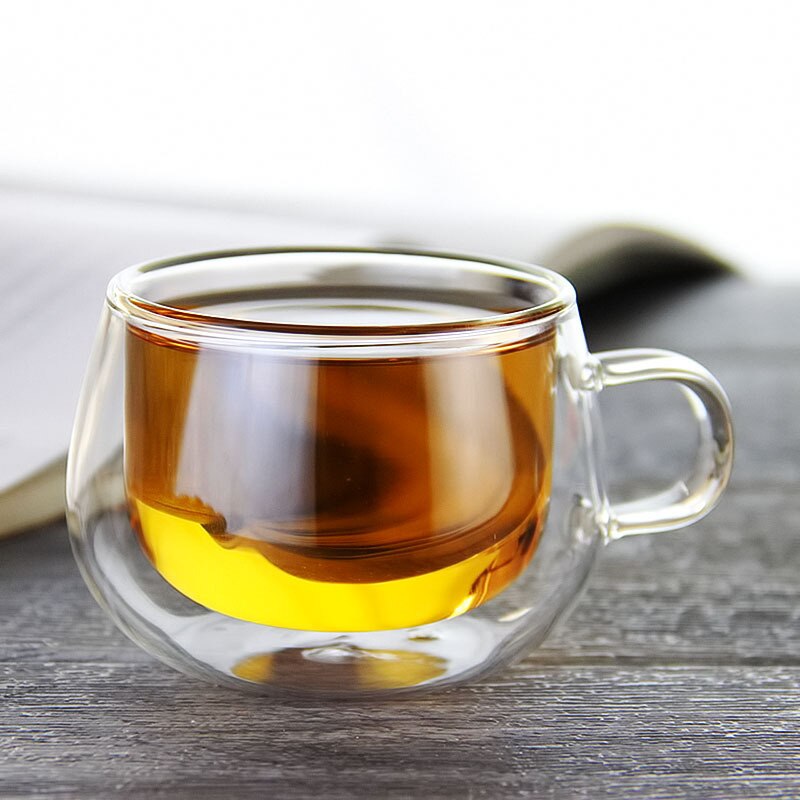 100ml vasos con doble fondo, vaso de chupito para vodka, portavasos para café, taza de desayuno, tazas para té, whisky, vino