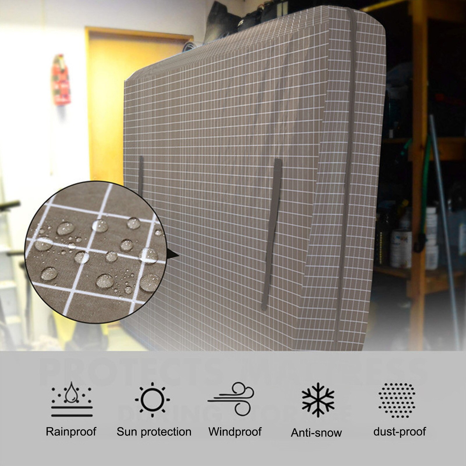 Mattress Bags Waterproof Zippered Mattress Cover For Moving Storage