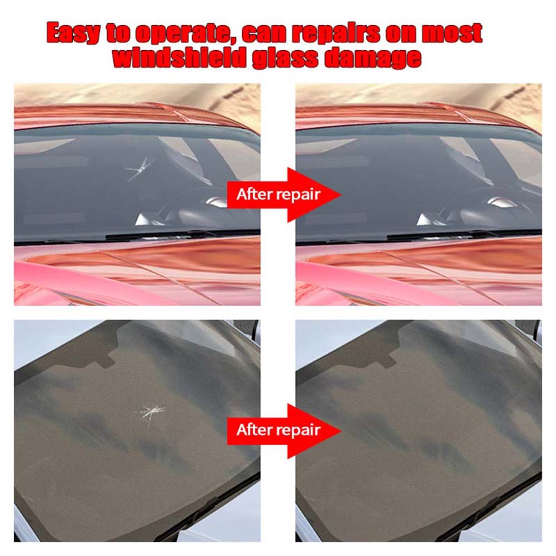 Car Windshield Repair Tool DIY Car Window Repair Tools Window Glass Curing Glue Auto Glass Scratch Crack Restore Kit
