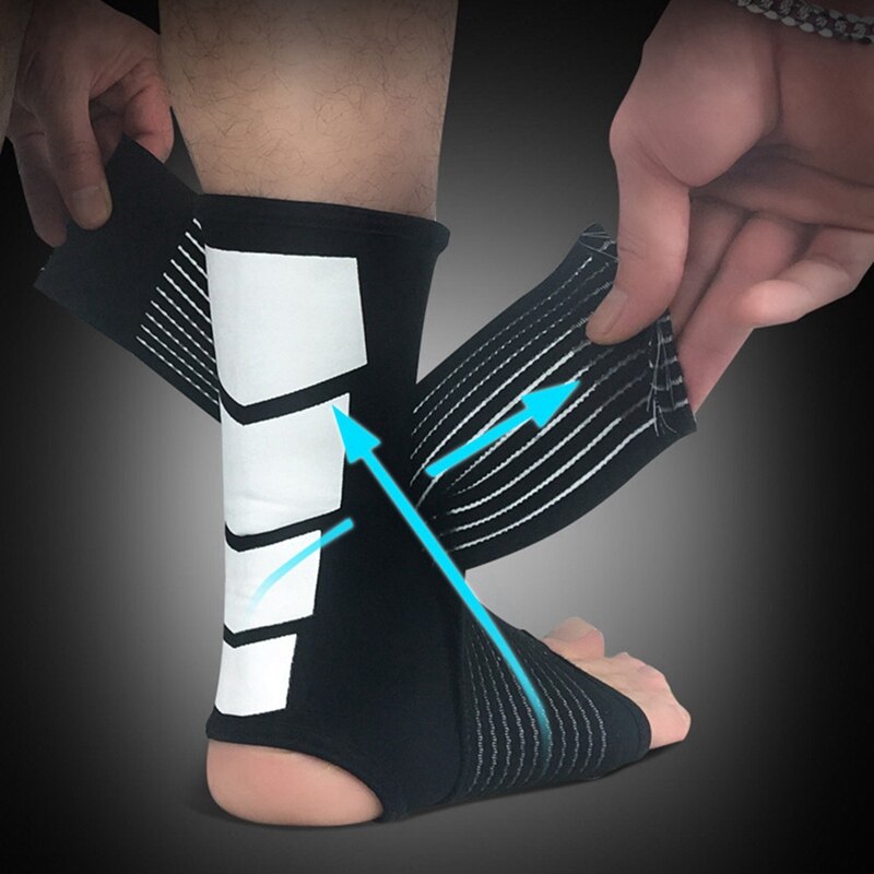 Sportsled elastisk støttebandage beskyttelsesudstyr gym fodbetræk 1 stk