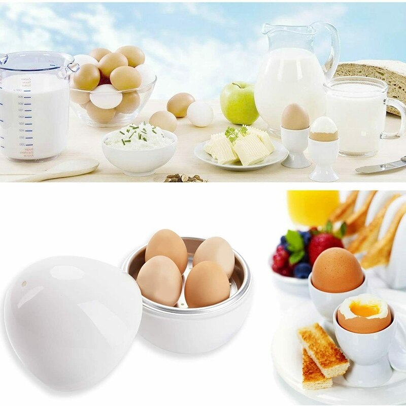 Eggpute - mikrobølgeovn eggkokere eggkokeren koker perfekt egg og løsner skallet
