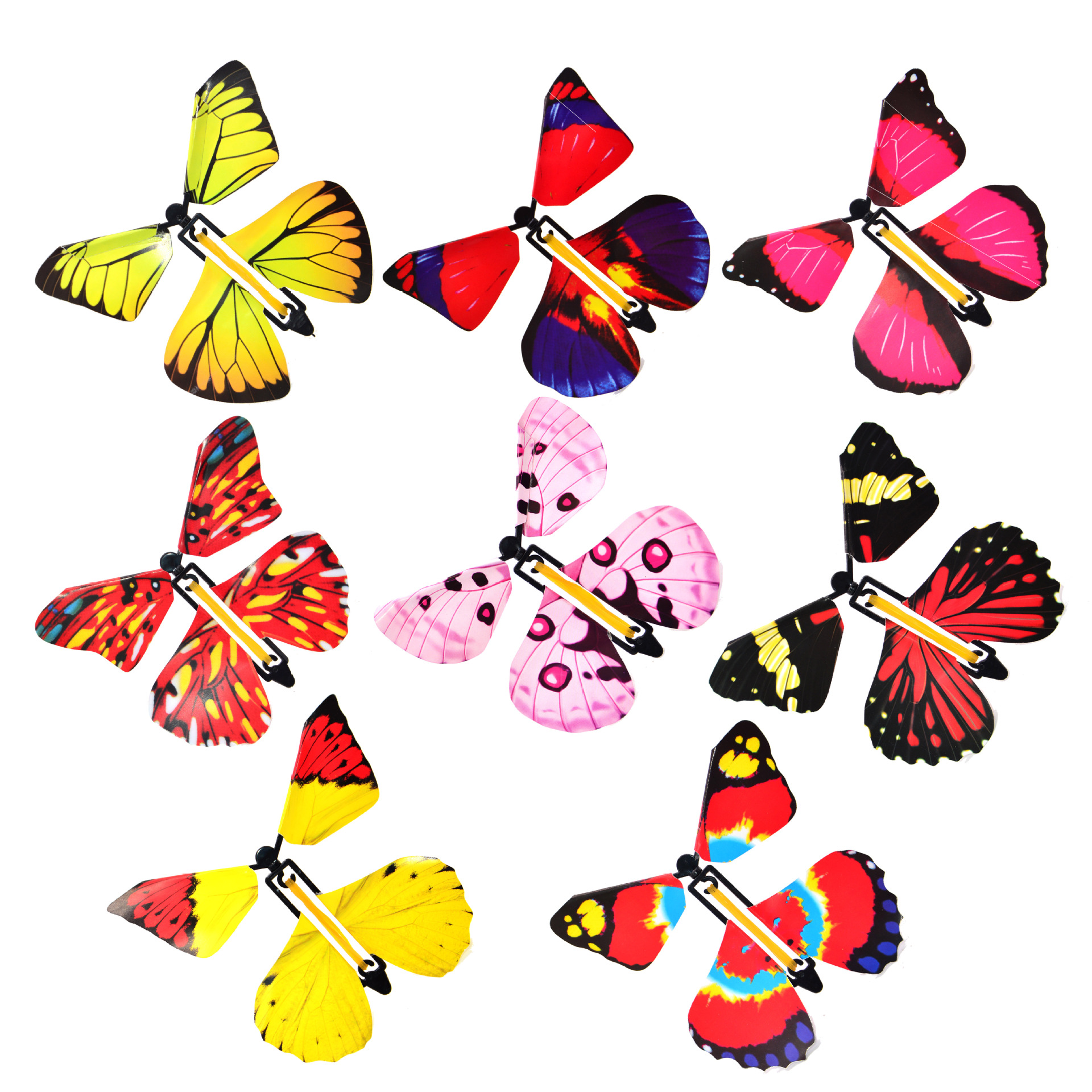 Huilong Flying Butterfly Steel Frame Magic Props Toys Magic Flying Butterly Fun Prank Toys For Children Shocker: Default Title