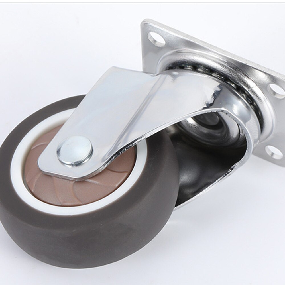 4PCS Swivel Caster Wheels Silent Practical Wear-resistant 360 Degree Heavy Duty Wheels Swivel Caster Wheels for Furniture