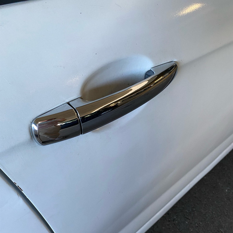 Garniture de poignée de porte en plastique chromé, accessoires pour citroën C3 MK2
