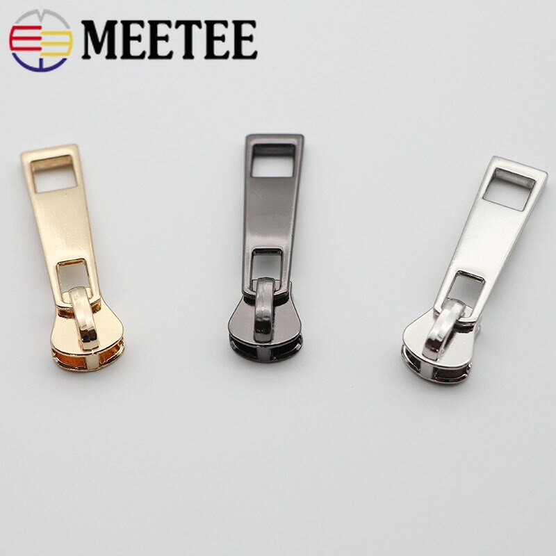 4/8Meters Meetee NO.5# Open-end Resin Zipper for Sewing Bag Zips Repair Jackets Coat Down Zippers DIY Garment Accessories