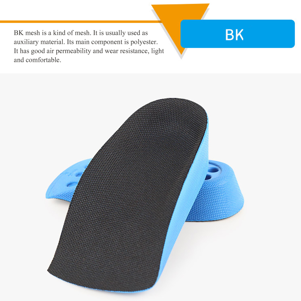 1 paar PU hoogteverhogende inlegzolen, schokabsorptie hielkussenkussens, hoogte 2-4 cm antislip liftschoenen inzetstukken voor mannen en vrouwen