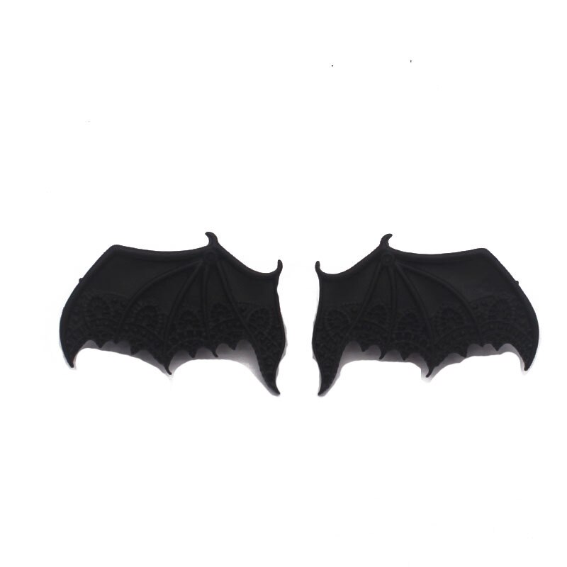 Antiguo negro Earl vampiro demonio alas Punk horquilla de murciélago Clip de pelo para las mujeres accesorios para el pelo para las mujeres joyería India: black