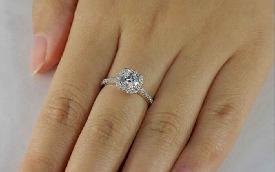 CC Jewelry S925 Square Ring Engagement Wedding Rings for Women Vintage Anillo Bijoux Bague Anel CC035