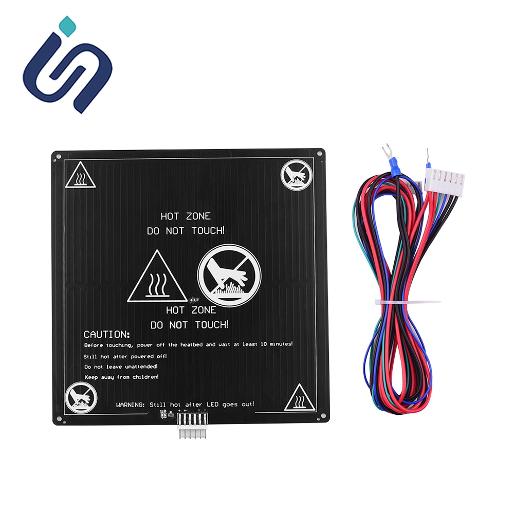 Anet A6 A8 Heated Bed 12V MK3 3D Printer Heatbed 220*220mm/300*300mm E10 E12 E16 ET4 3D Printer Hotbed DIY Parts