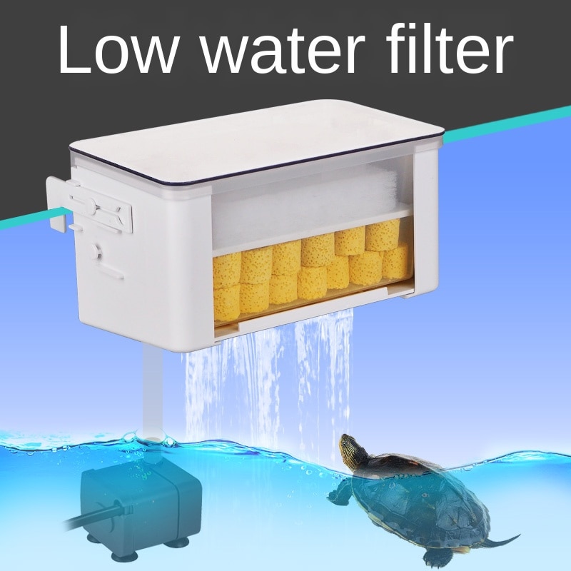 Top filter suction sewage and excrement pumping circulating pump small fish tank hanging wall water purifier water curtain pump