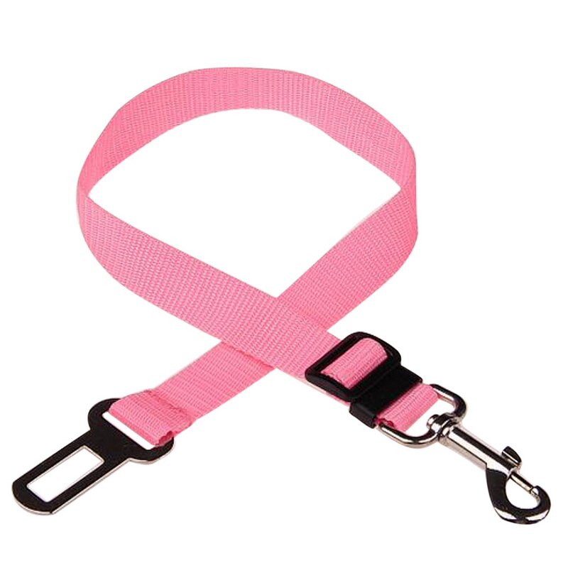 Hond Kat Autogordel Verstelbare Harnas Lead Leash Voor Kleine Medium Kleine Hond 5 Kleur Clip Dierbenodigdheden: pink