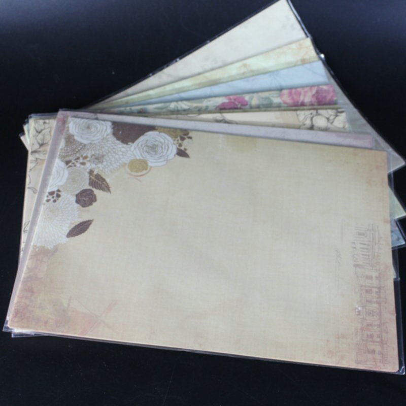 200 Sheets European Style Vintage Natural Scenery Writing Paper Stationery Letter Paper