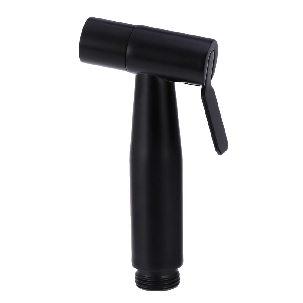 Bidet Douchekop Handheld Kleine Spray Bidet Nozzle Voor Badkamer Zelfreinigende Rvs Hand Bidet Kraan (Zwart)