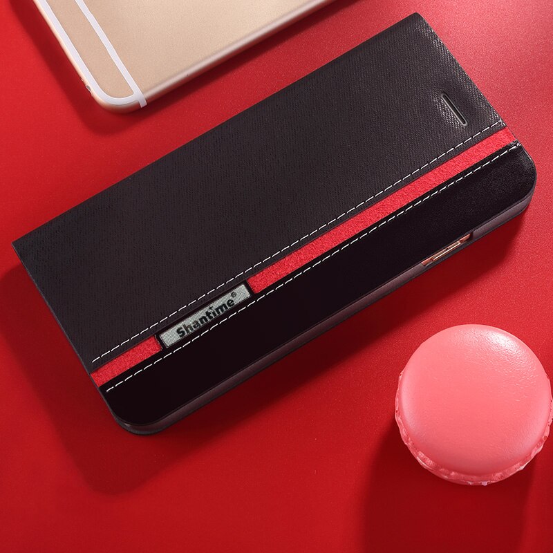 Cowboy pu leren telefoonhoesje voor doogee  s95 pro flipcase voor doogee  s95 business case zachte siliconen achterkant: Voor doogee  s95 pro / Zwart
