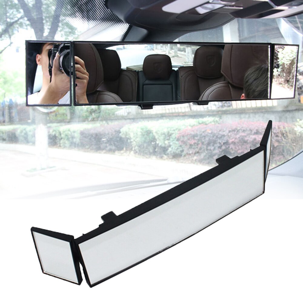 Universal Car Rear View Panoramic Wide Angle Mirror Clip On Interior Safety Rear View Mirror
