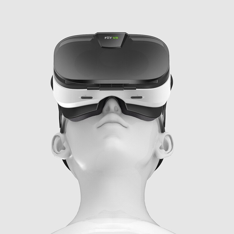 FIIT VR 2N Gläser Headset 3D Kasten Virtuelle Realität Brille Handy, Mobiltelefon 3D Video Helm für 4,0-6,2 Zoll Telefon Clever Bluetooth Controll