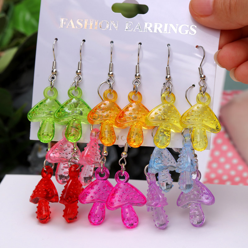 Boucles d'oreilles en forme d'animal et de dinosaure, 8 paires/ensemble, tendance, mignonnes, adaptées aux femmes, transparentes, ours, fleur, petites boucles d'oreilles, naissance amusante: 8 pairs EH3236