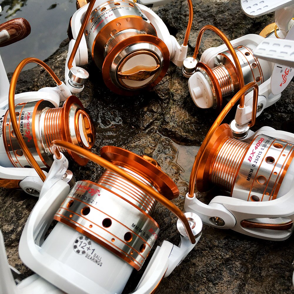 Yumoshi bx spinning vismolen  ef 500-9000 vismolens links/rechts 13bb up 5.5:1 vistuigen maximale sleping kracht casting vismolen