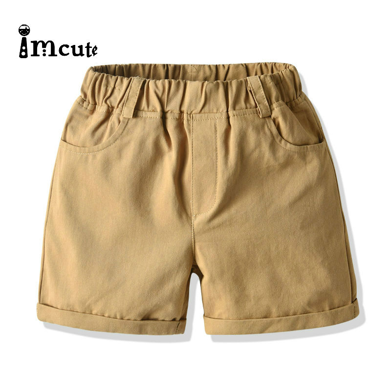Imcute-Shorts Denim pour filles et garçons, pantalons courts tissés pour enfants, loisirs d'été,