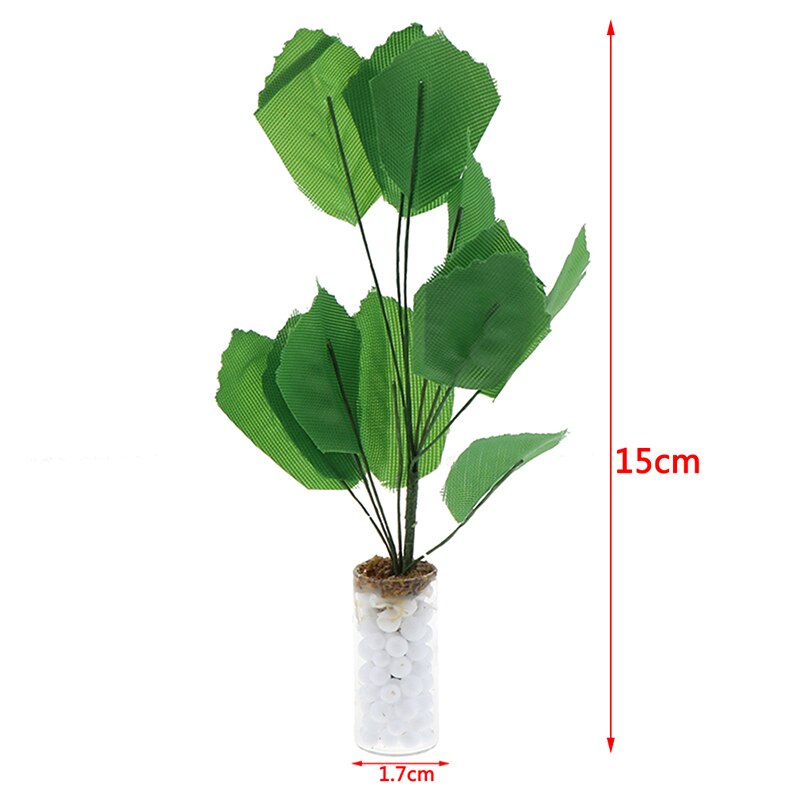 1/12 grün Banane weiß flasche Puppe Haus Miniatur Garten Zubehör