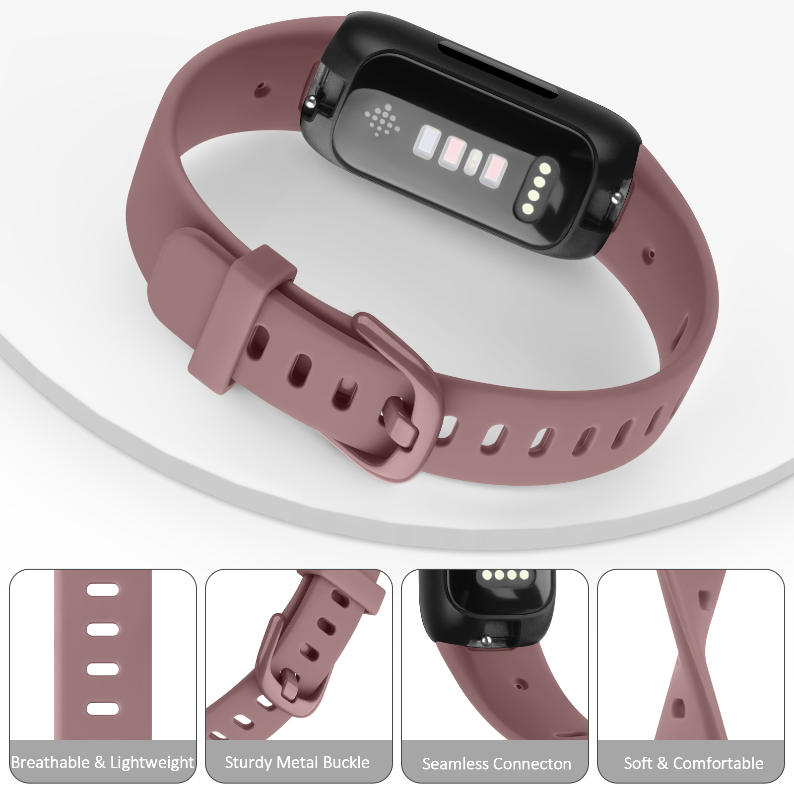 Correa de silicona suave para Fitbit inspire 3/inspire 2, correa de reloj ajustable, pulsera para Fitbit inspire 2 3