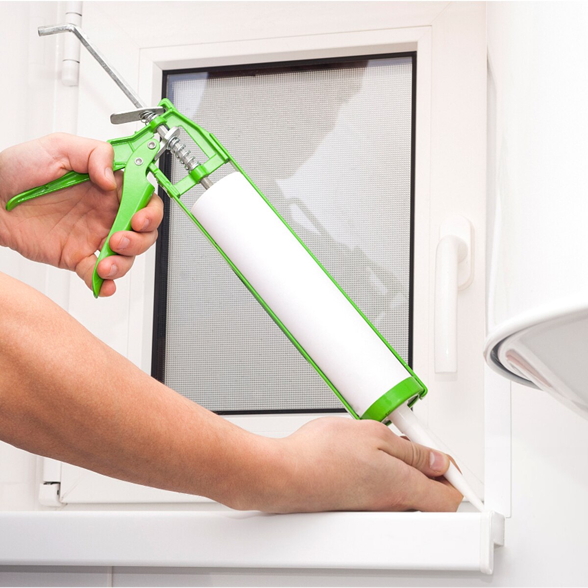 Tubos de plástico vacíos para calafateo, sellador recargable, tubo de calafateo, suministros para el hogar, 5 uds.