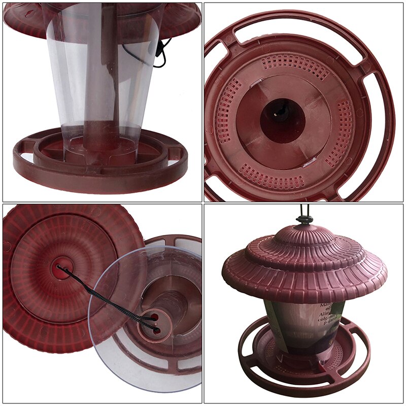 Bird Feeders Small Waterproof Wild Bird Feeder Hanging for Garden Yard House Outdoor Hanging Decoration Withstand Wind and Rain