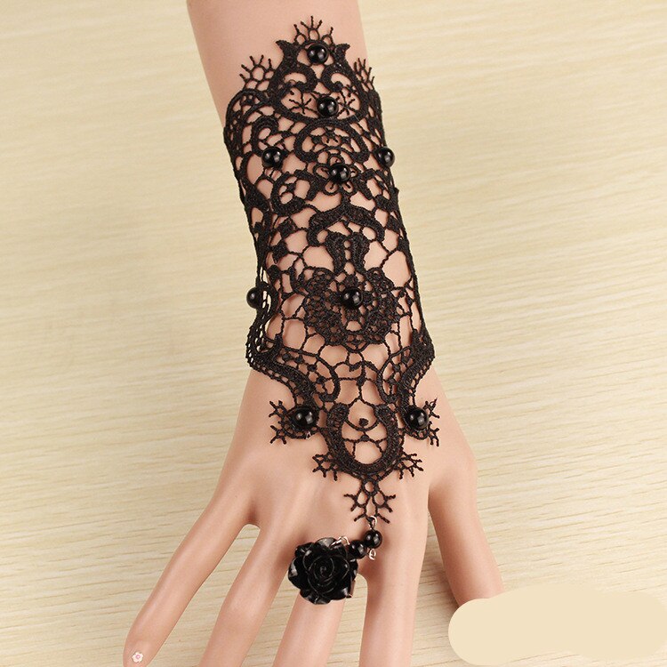 Frauen Jahrgang Steampunk Handschuhe Handgelenk Manschette Getriebe Mädchen Viktorianischen Armbänder Kostüm EIN Armbinde Schmuck Zubehör Spitze Handwear: 13