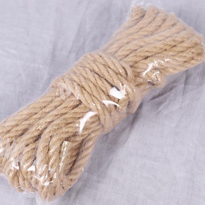 10M Natural Jute Rope Twine Cords For DIY Handmade Craft Home Decoration Cat Tree Scratching Toy Climbing Frame Binding Ropes
