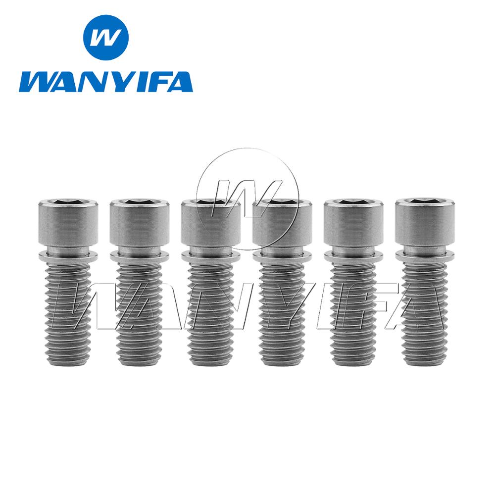 Fietsen Titanium Ti Allen Head M8 X20 25Mm Golden Voor Bmx Stuurpen Fiets Schroeven Fiets Stem Bouten 6 stks/partij: M8X25 titanium