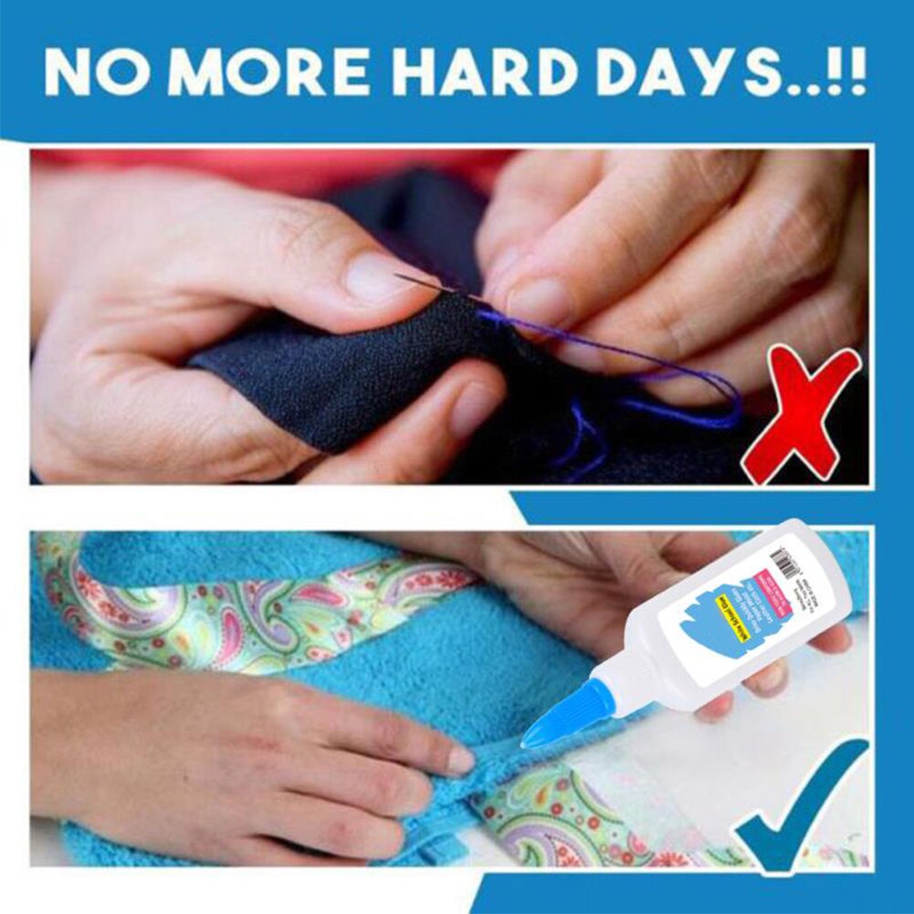 Parches insignias DIY Ultra-stick de secado rápido de resina portátil multiusos coser pegamento Universal líquido para la ropa