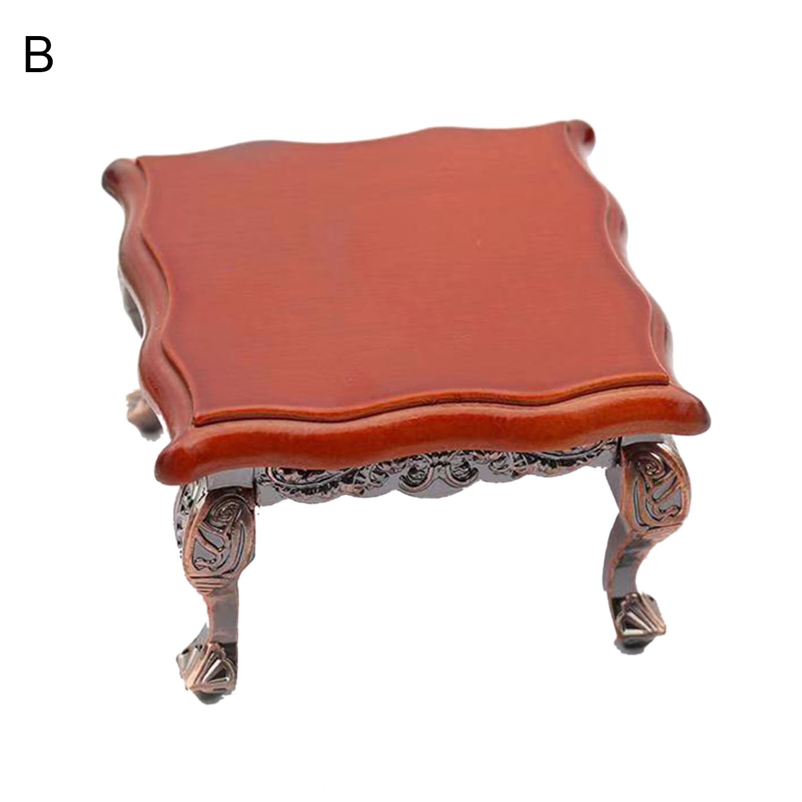 1/12 Dollhouse Realistische Aantrekkelijke Interessante Mini Meubels Bench Eettafel Model Speelgoed Miniatuur Landschap: B