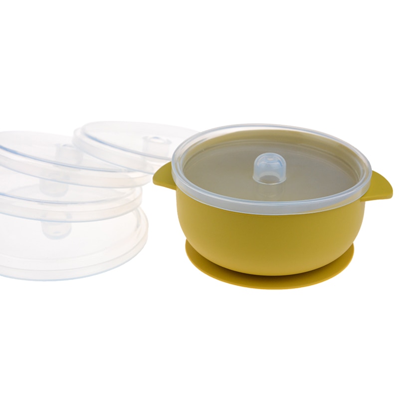 Baby Feeding Bowl Silicone Tableware for Kids Suction Bowl Baby Plate BPA Free Silicone Kids Toddler Assist
