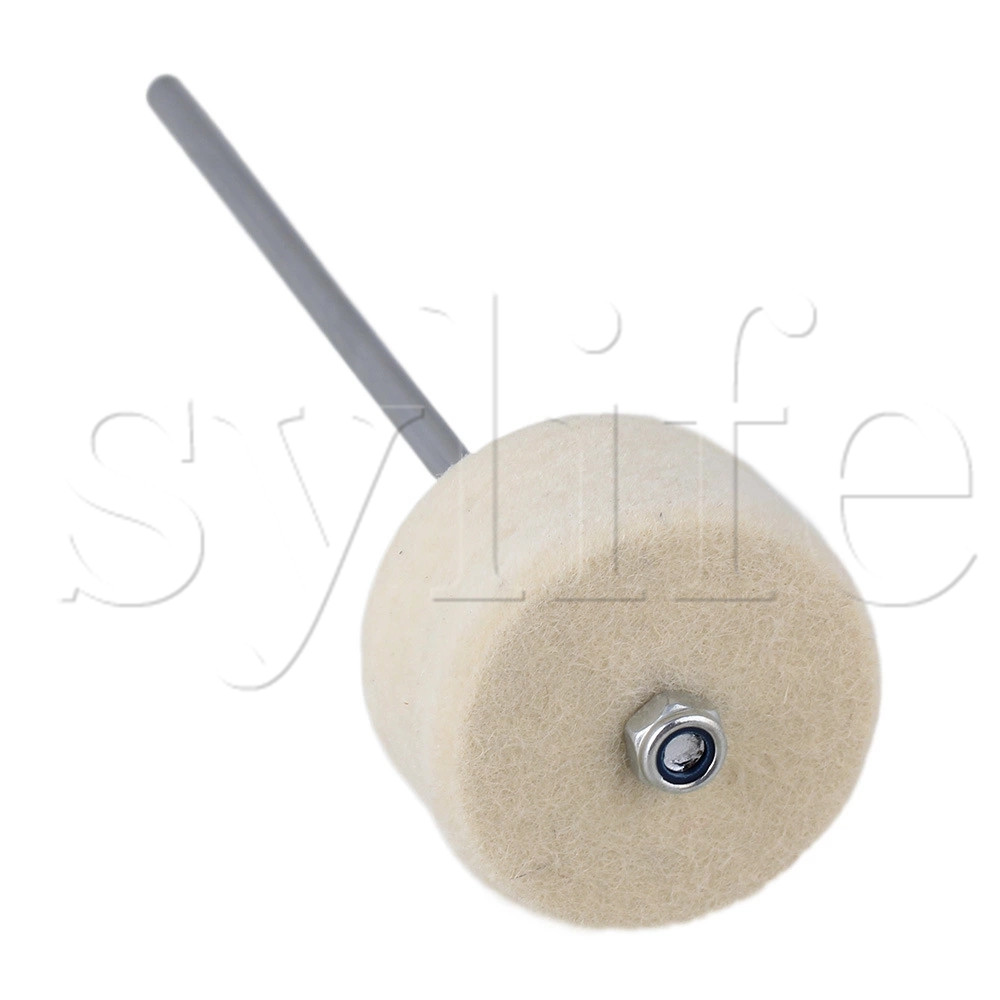 Runde bilden Edelstahl Welle 190x5mm Weißen Filz Bass Trommel Schläger