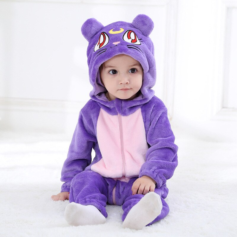 Tuonxye Baby Wasbeer Kigurumi Animal Cartoon Cosplay Kostuum Baby Kind Bodysuit Onepiece Onesie Flanel Comfortabele Kigurumi