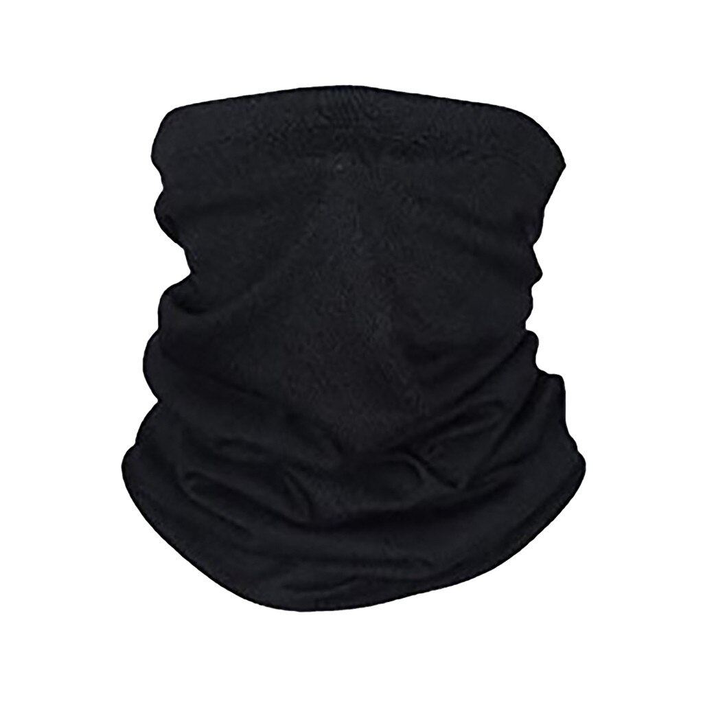 Outdoor Sports Turban Scarf Bicycle Neck Tube Bandana Face Mask Scarf Head Balaclava Riding Fishing Snowboard Bandana mascarilla: BK