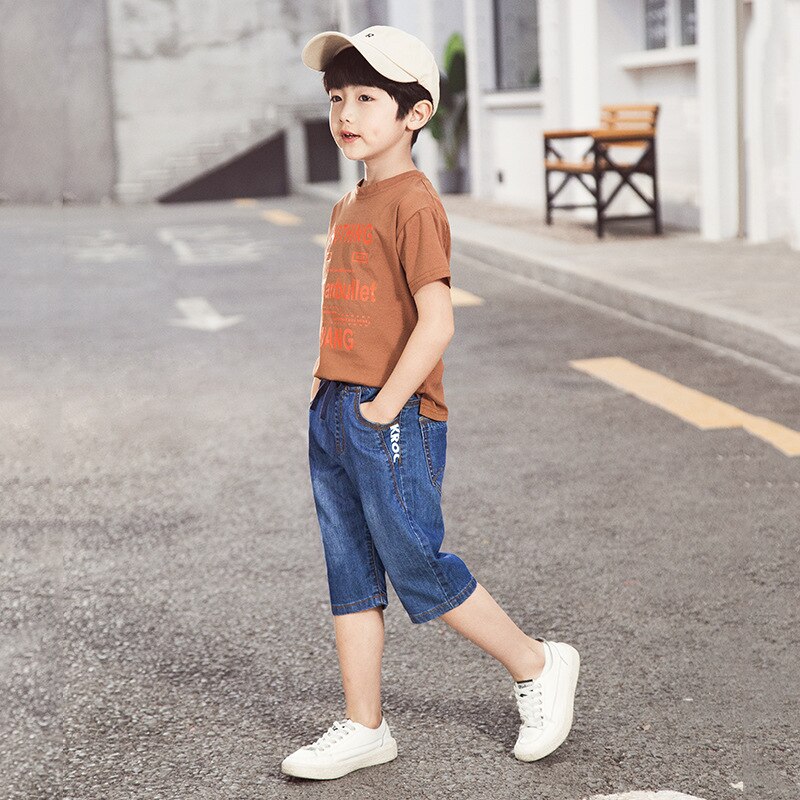 été garçons shorts Dennim coton enfants Capri – Grandado