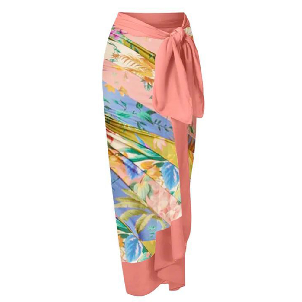2025, bedrucktes Badekleid für Damen, Strandrock, Bademode, weiblich, sexy Vertuschung, Sommer-Beachwear
