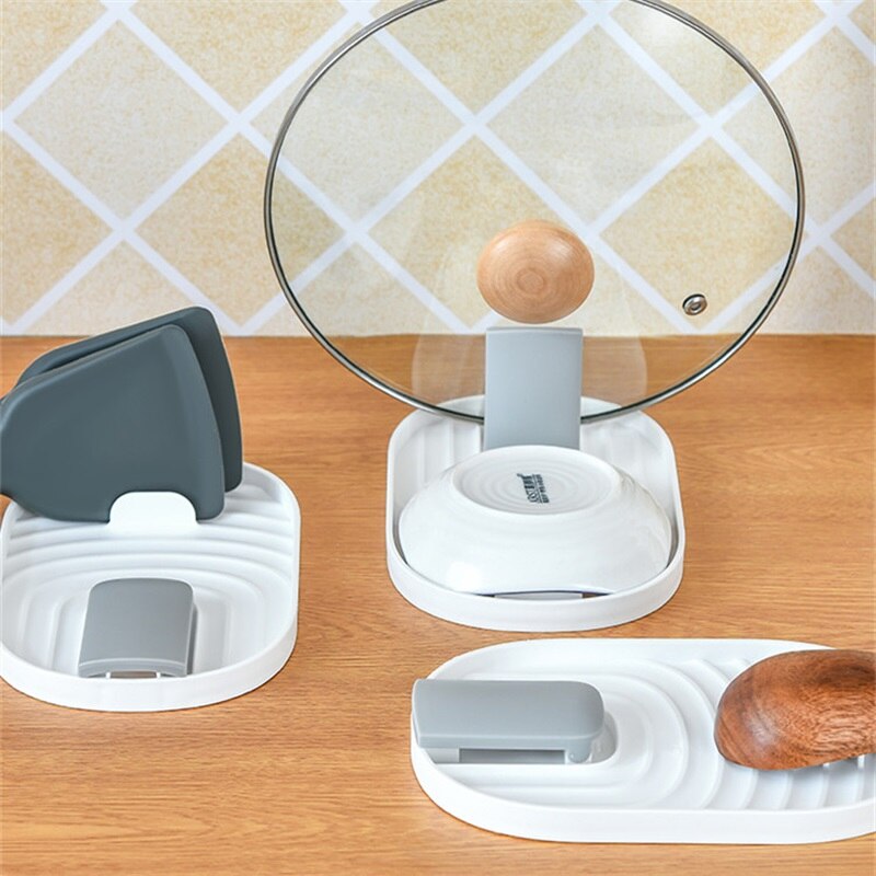 Accesorios novedosos de cocina, utensilios de cocina, cuchara, tenedor, soporte para tapas, organizador, estante, estantes y soportes para artículos pequeños