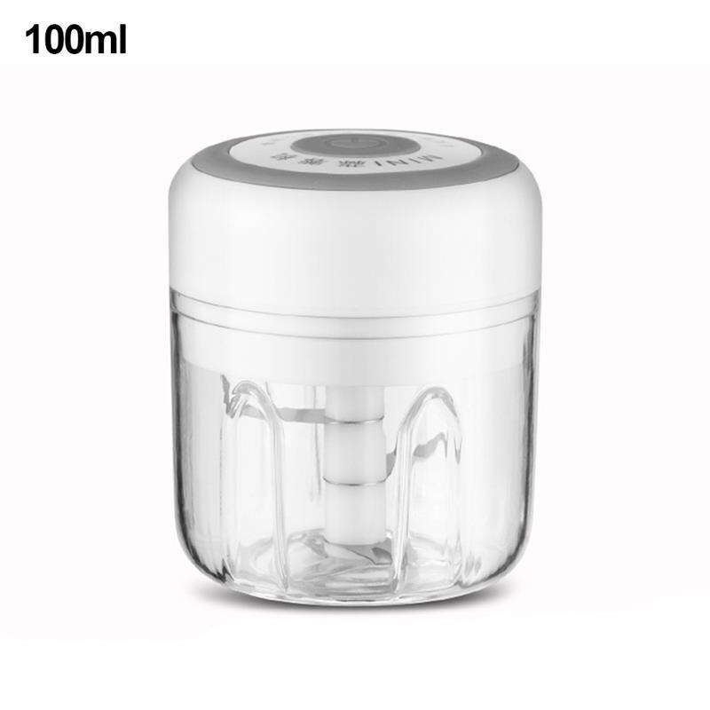 Electric Garlic Mash Machine Food Chopper Processor Vegetable Slicer Dicer Mincer to Chop Fruits Herbs Onions Garlics Blender: 100ml