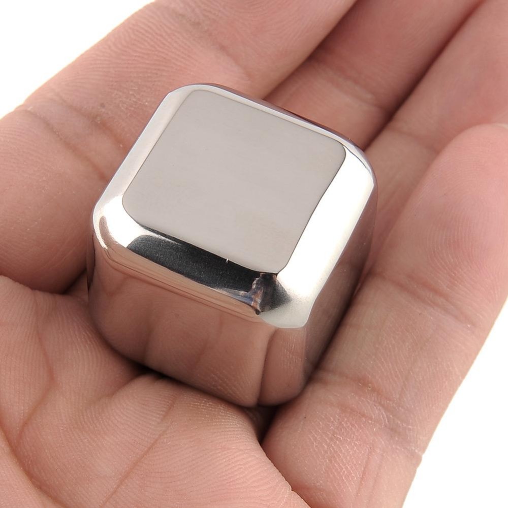 1x1x1 inch Rvs Whiskey Stones Ice Cubes Speksteen Chillers Steen Drinken Party