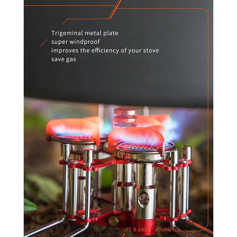 Camping Stove 5800W Ultralight Stove,Lightweight Outdoor Camping Stoves Portable Propane Burner, Support Up to 25KG