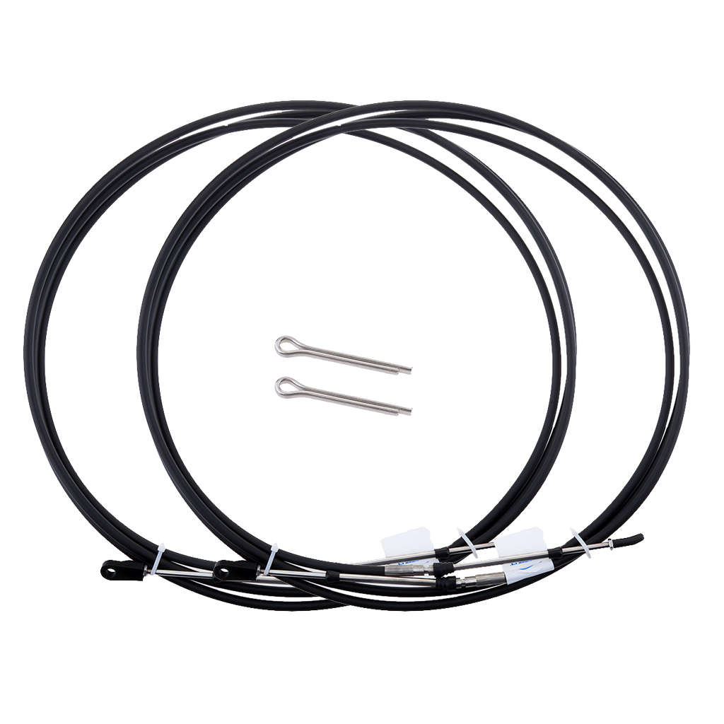 Cable de acelerador 2 uds para ATV/ATC Dirt Mini Bike, Cables de Control de cambio de acelerador para fueraborda Yamaha, 12 pies