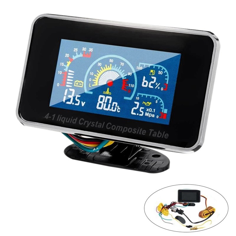 Thermomètre Numérique Voiture 12V - Affichage DEL Bleu, Sonde DS18B20 (-55°C à +125°C)