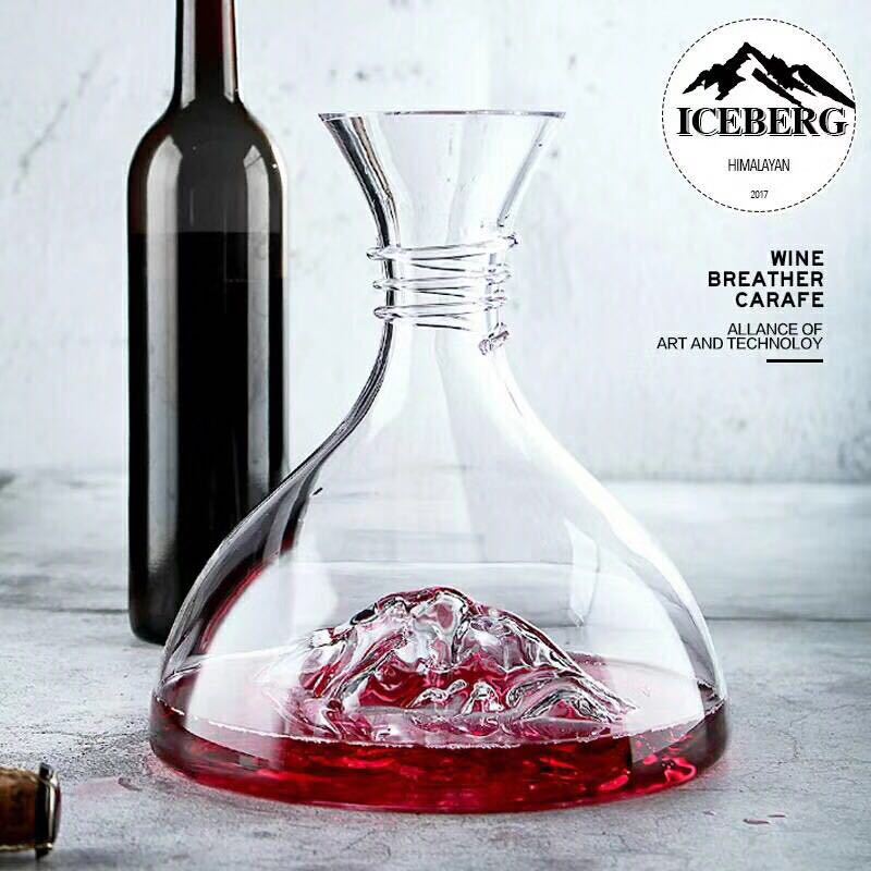 Iceberg Decanter Ice Decanter Lead-free Crystal Glass Red Wine Decanter Wine Decanter High-end