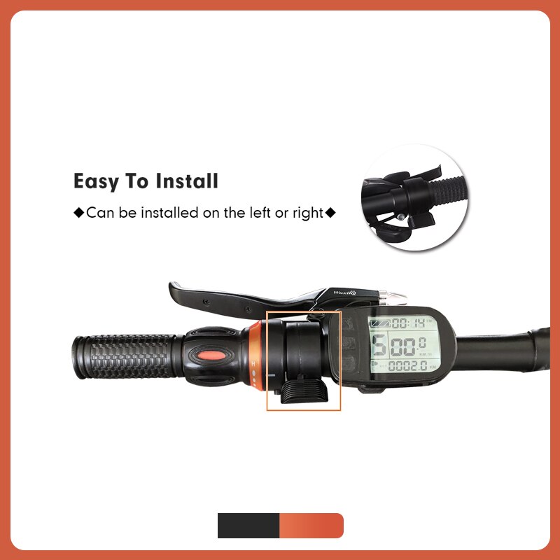 Elektrische Fiets 130X Thumb Throttle 12V24V36V48V60V72V Sm/Waterdichte Plug Ebike Links/Rechts Fiets Gaspedaal Accessoires